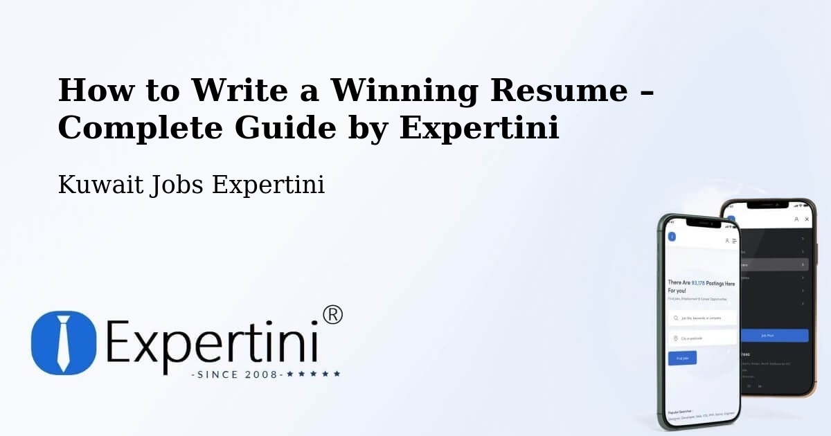Resume Writing Guide for Job Seekers – Kuwait - Kuwait Jobs Expertini